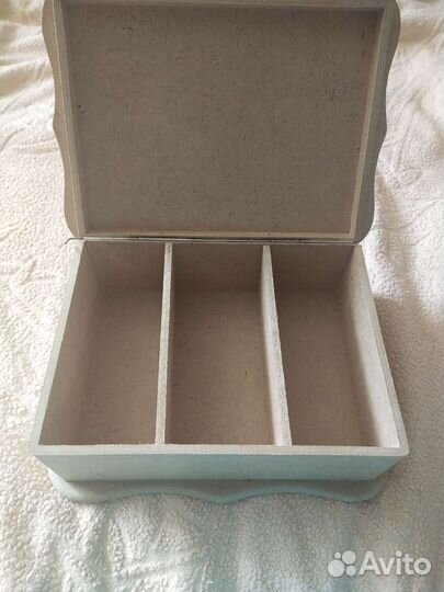 Шкатулка мдф большая с 3 отделениями