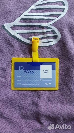Бейдж горизонтальный держатель для пропуска новый