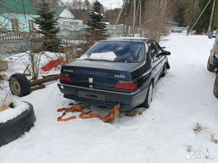 Peugeot 605 2.0 МТ, 1997, битый, 480 000 км