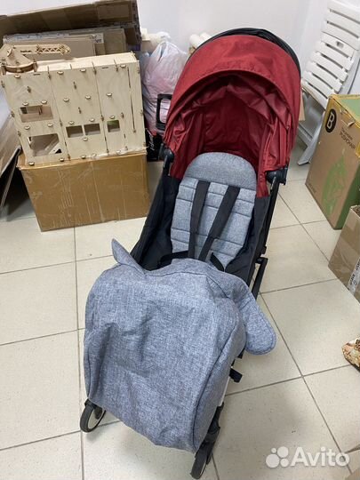 Коляска babytime+2 текстиля+чехол на ножки