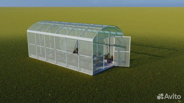 Теплица Прямостенная 3х8 Красавица