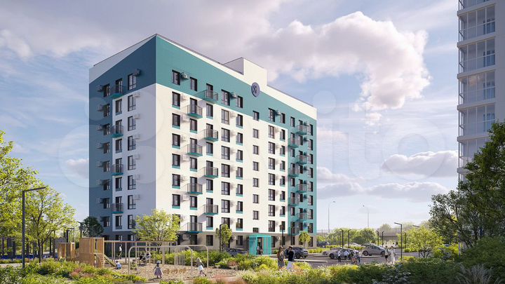 2-к. квартира, 61,4 м², 5/9 эт.