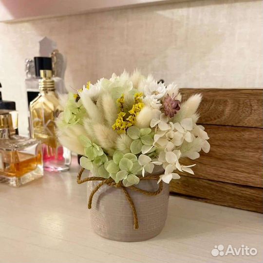 Цветочные композиции, букеты из сухоцветов