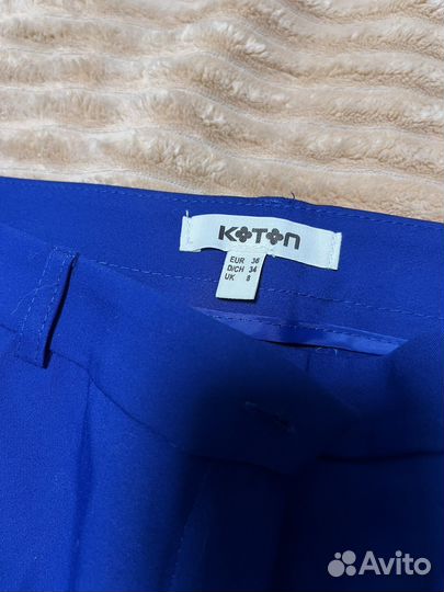 Брюки классические женские синие