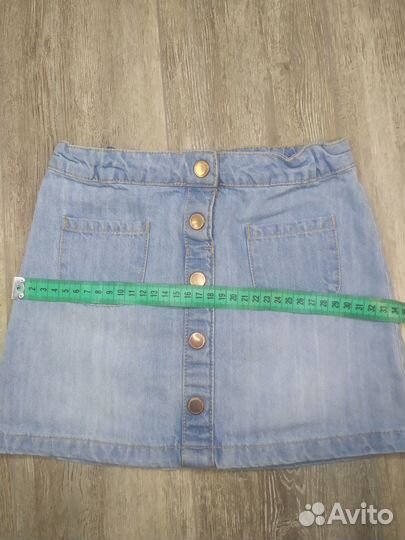 Юбка джинсовая для девочки kiabi р.6 лет