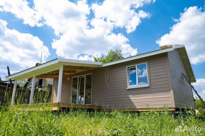 Деревянный домик 88м