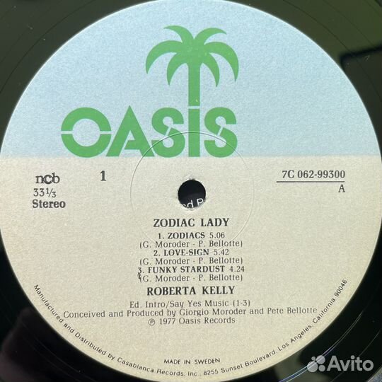 Roberta Kelly – Zodiac Lady (Швеция 1977г.)