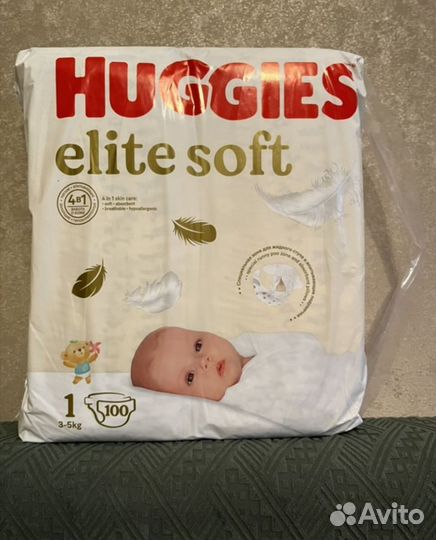 Подгузники huggies elite soft