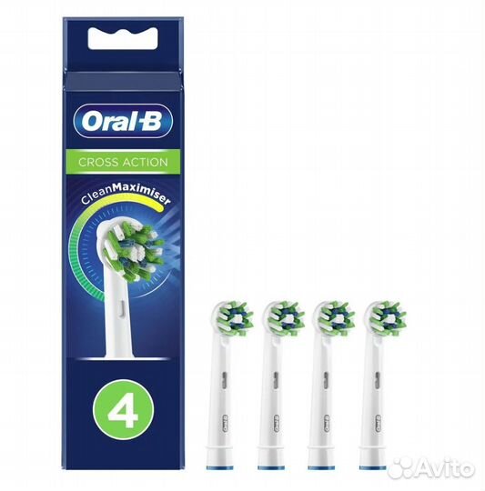 Насадки Oral-B Cross Action CleanMaximiser, 4 шт
