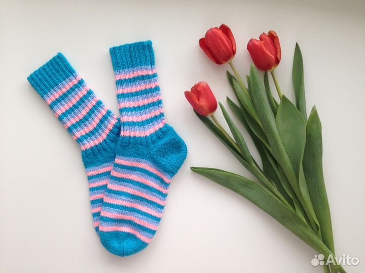 Носки вязаные, р. 35-36