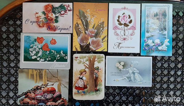 Открытки СССР 23 Февраля 8 Марта Поздравляю С юбил