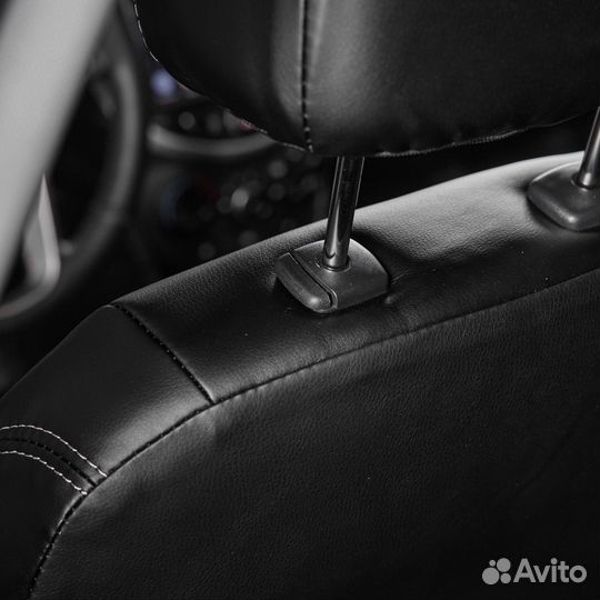 Чехлы Kia Rio X-line, Kia Rio X Серые бантики