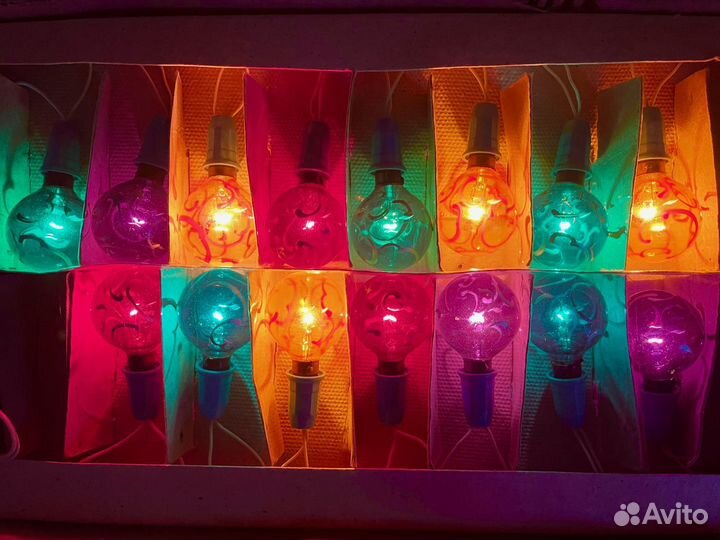 Гирлянда расписные шары