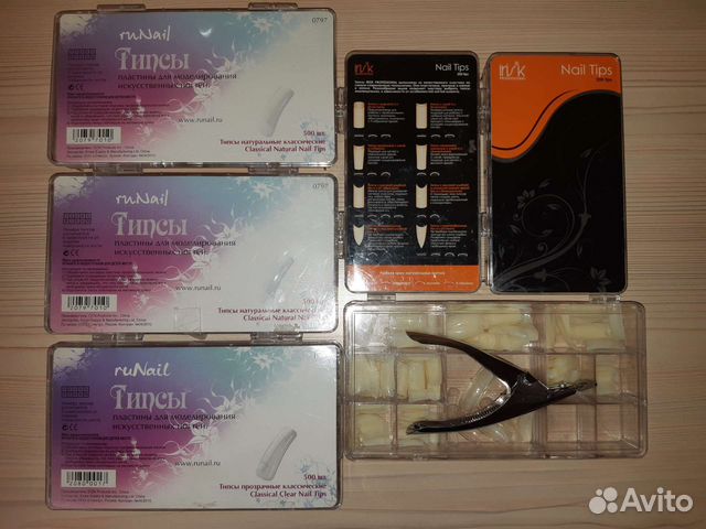 Пластины для ногтей (типсы) ruNail и Irisk