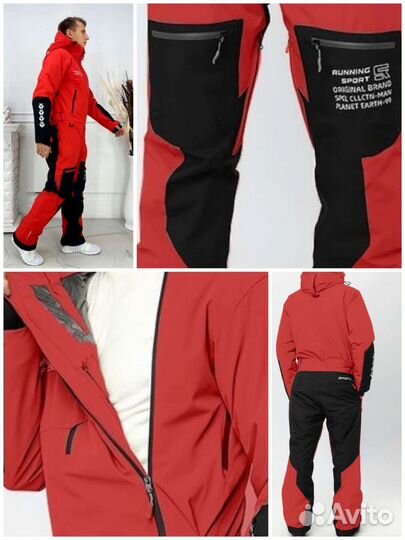 Зимний мужской комбинезон, лыжный, для сноуборда