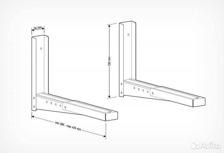 Кронштейн для микроволновки Holder MWS-2002