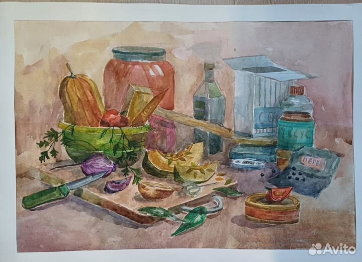 Акварельные рисунки, картины
