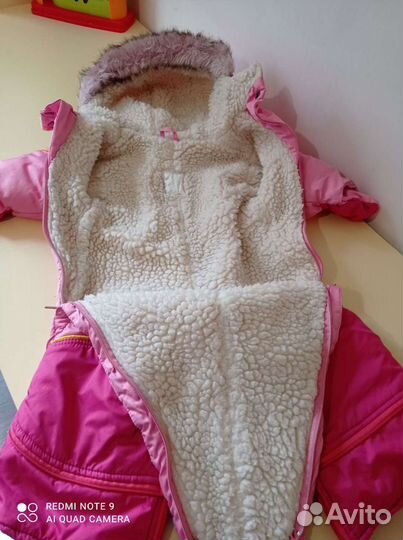 Зимний комбинезон на овчине с рождения