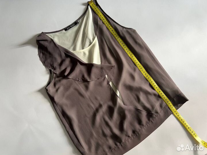 Майка топ блузка летняя из шифона из батиста 44