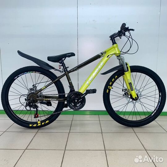 Скоростной велосипед чёрно-жёлтый новый