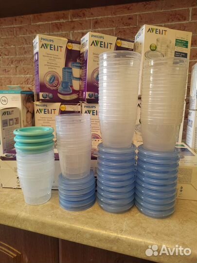 Avent контейнеры для хранения грудного молока