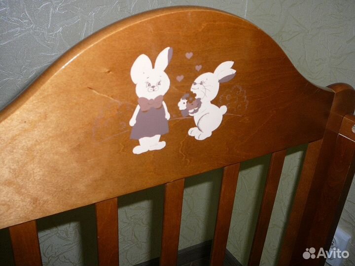 Детская кроватка-маятник Можга(Красная Звезда)