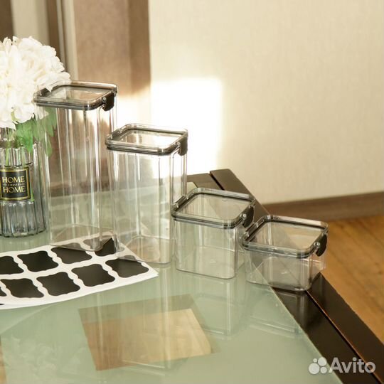 Банки для сыпучих продуктов, новый комплект