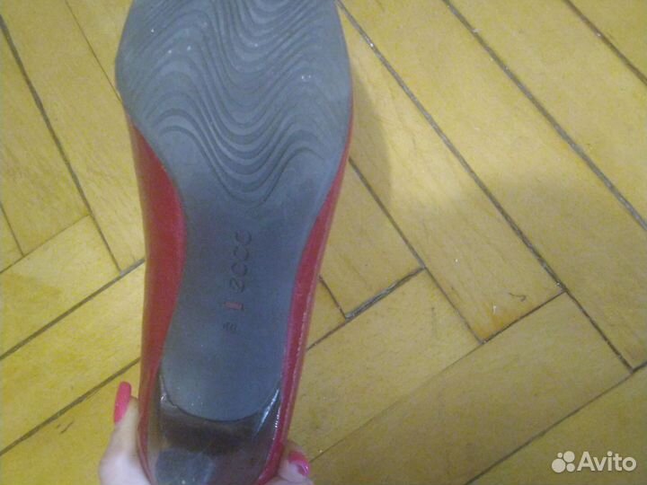 Туфли женские 40 размер красные лакированные кожа