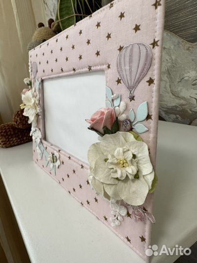 Фоторамка детская ручная работа, рамка для фото