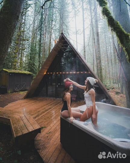 Спа-бассейн с подогревом для глэмпинга