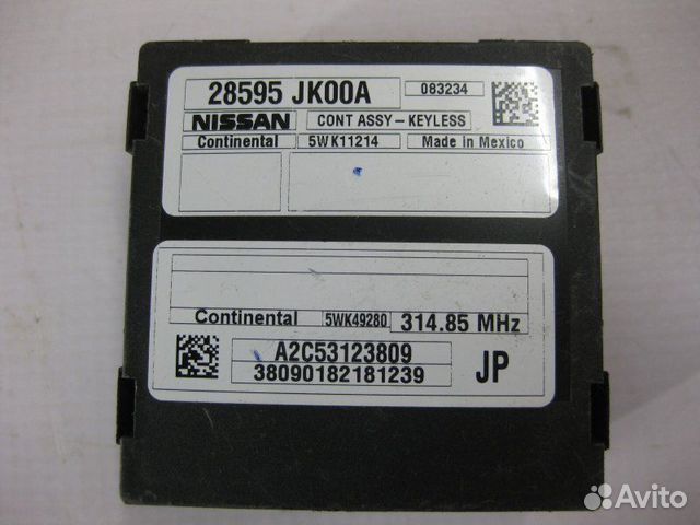 Другие эбу салона Nissan Teana