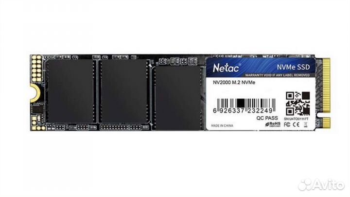 SSD накопитель Netac NV2000 M.2 2280 256 гб