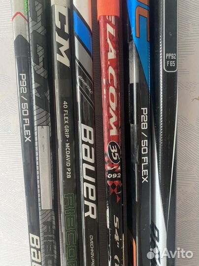 Клюшки хоккейные bauer, ccm, sherwood, vikella