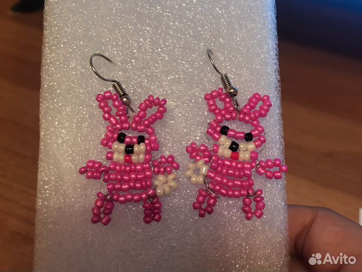 Серьги из бисера