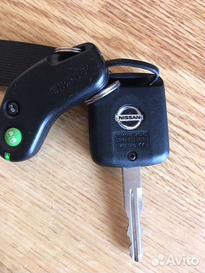 Ключ замка зажигания штатный с брелком nissan