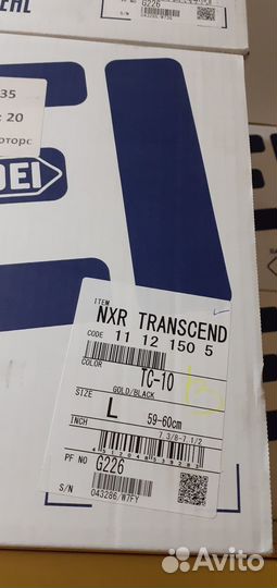 Мотошлем shoei nxr transcend размер L,M