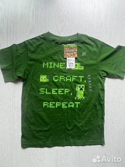 Футболка детская Uniqlo Minecraft 140