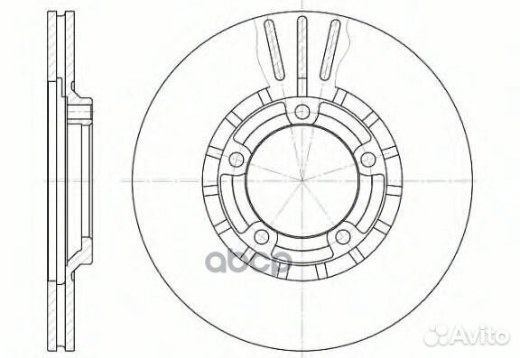 Диск тормозной Mits L300 643710 Road house