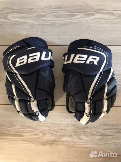 Краги хоккейные bauer vapor X800 Lite синии