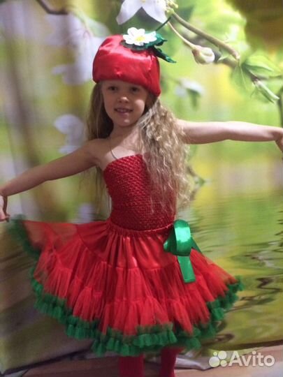 Карнавальные костюмы, юбки-американки прокат фрукт