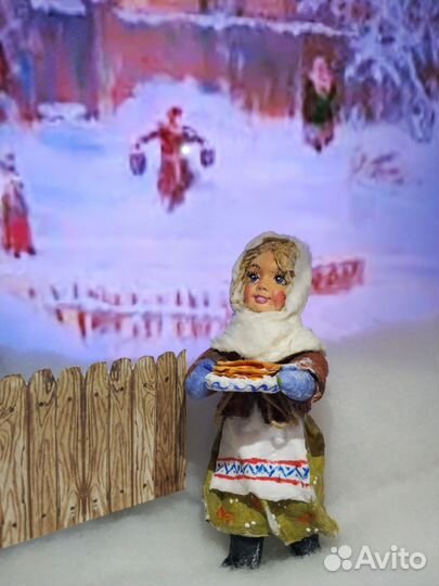 Ватные елочные игрушки