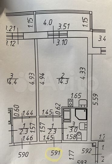 Квартира-студия, 20 м², 19/19 эт.