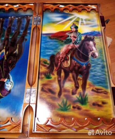 Нарды ручной работы бу, очень хорошее состояние