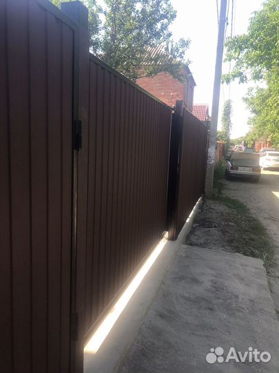 Установка заборов, навесов, заливка бетона