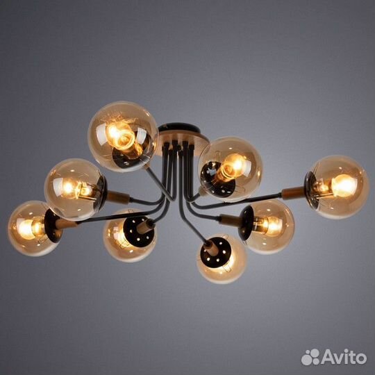 Люстра на штанге Arte Lamp Oxford A2716PL-8BK
