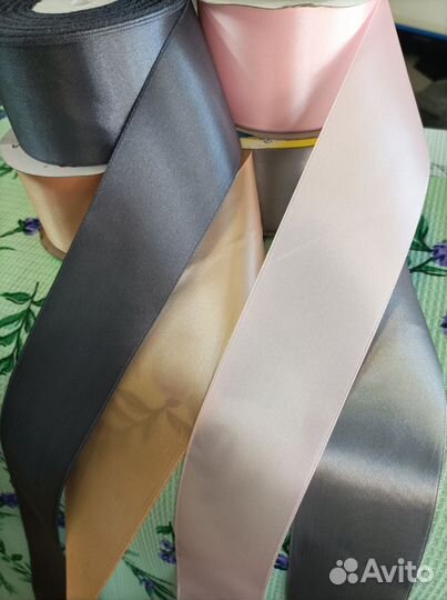 Атласная лента. Набор атласных лент. Тейково хбк