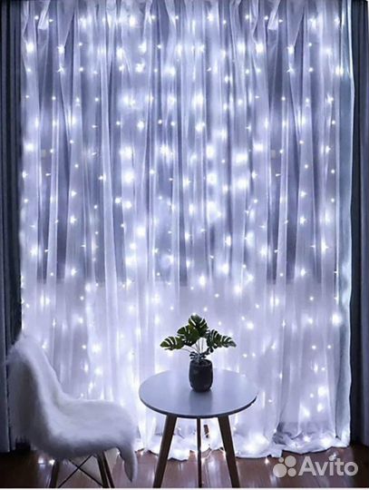 Гирлянда штора занавес 3*2