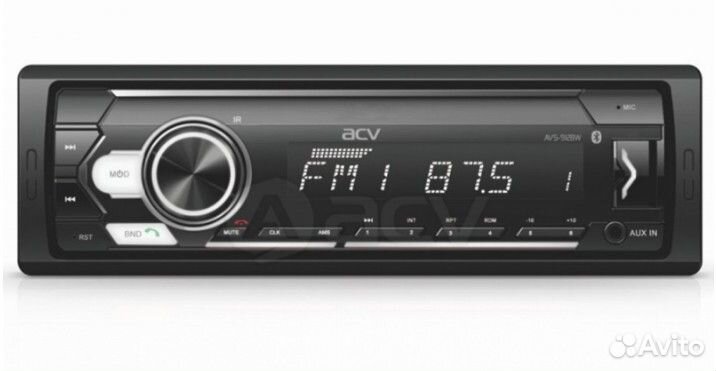 Автомагнитола ACV AVS-912BW BT, AUX, USB, SD,4x50В