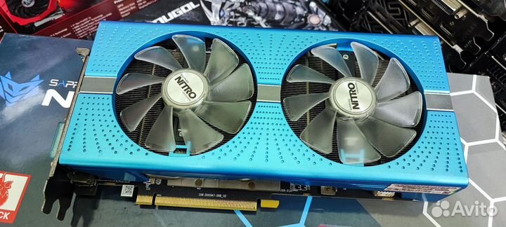 Видеокарта rx590 sapphire nitro+ 8GB samsung