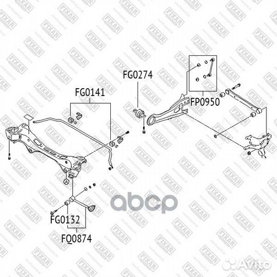 Рычаг задней подвески KIA Cee'd/Cerato 06 FQ0874